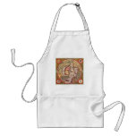 Antique Map of the North Pole Map by Mercator Adult Apron