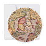 Antique Map of the North Pole Map by Mercator Invitation