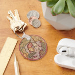 Antique Map of the North Pole Map by Mercator Keychain