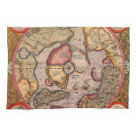 Antique Map of the North Pole Map by Mercator Kitchen Towel