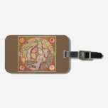 Antique Map of the North Pole Map by Mercator Luggage Tag