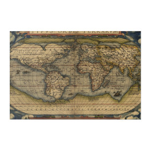 Antique Map of the World 6 Acrylic Print