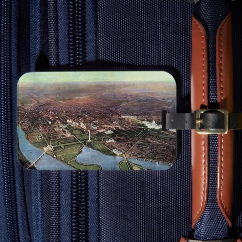 Antique Map of Washington DC and the Potomac River Luggage Tag