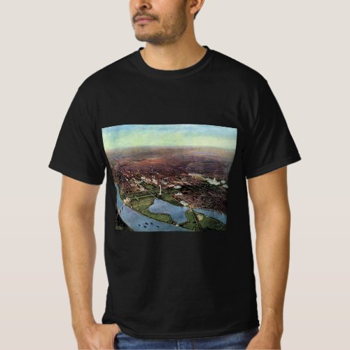 Antique Map of Washington DC and the Potomac River T_Shirt