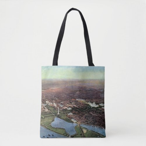 Antique Map of Washington DC and the Potomac River Tote Bag