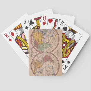 Antique Map Poker Cards