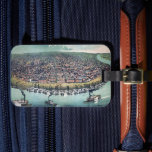 Antique Map Saint Louis Missouri Mississippi River Luggage Tag