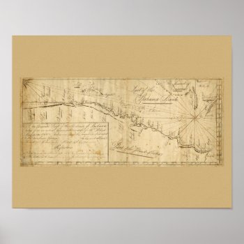 Antique Map Straits Of Bahama Nautical Chart by whereabouts at Zazzle