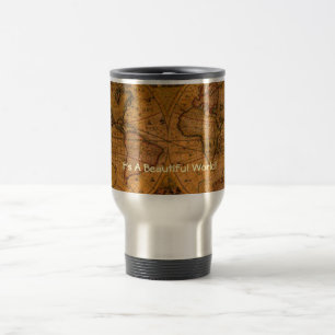 ANTIQUE MAP TRAVEL MUG