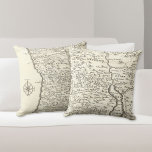 Antique Map Tribes Of Israel Unique Vintage Throw Pillow at Zazzle