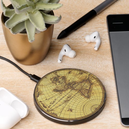 Antique Map Wireless Charger