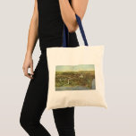 Antique Map with a Panoramic View of Washington DC Tote Bag