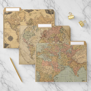 Antique Maps File Folder