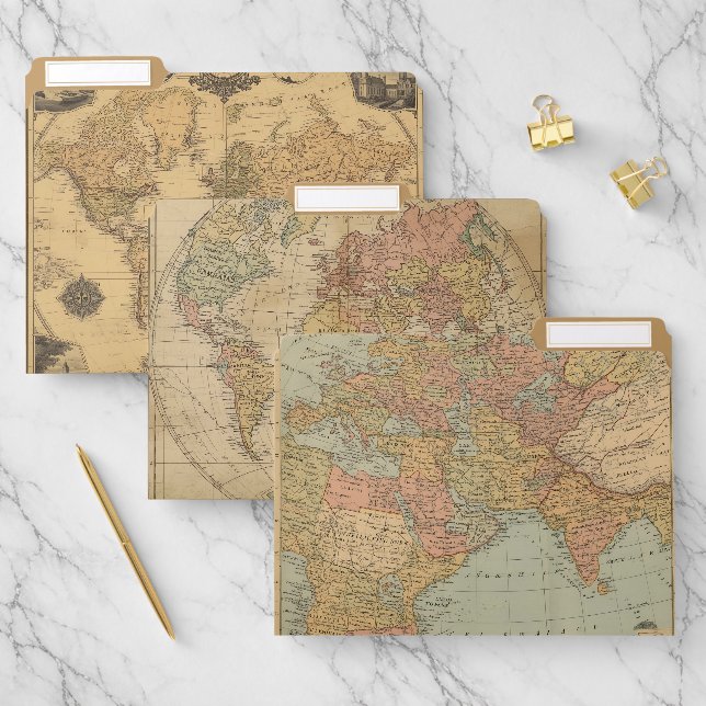 Antique Maps  File Folder (Set)