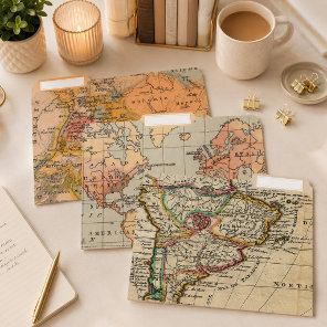 Antique Maps File Folder