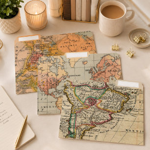 Antique Maps File Folder