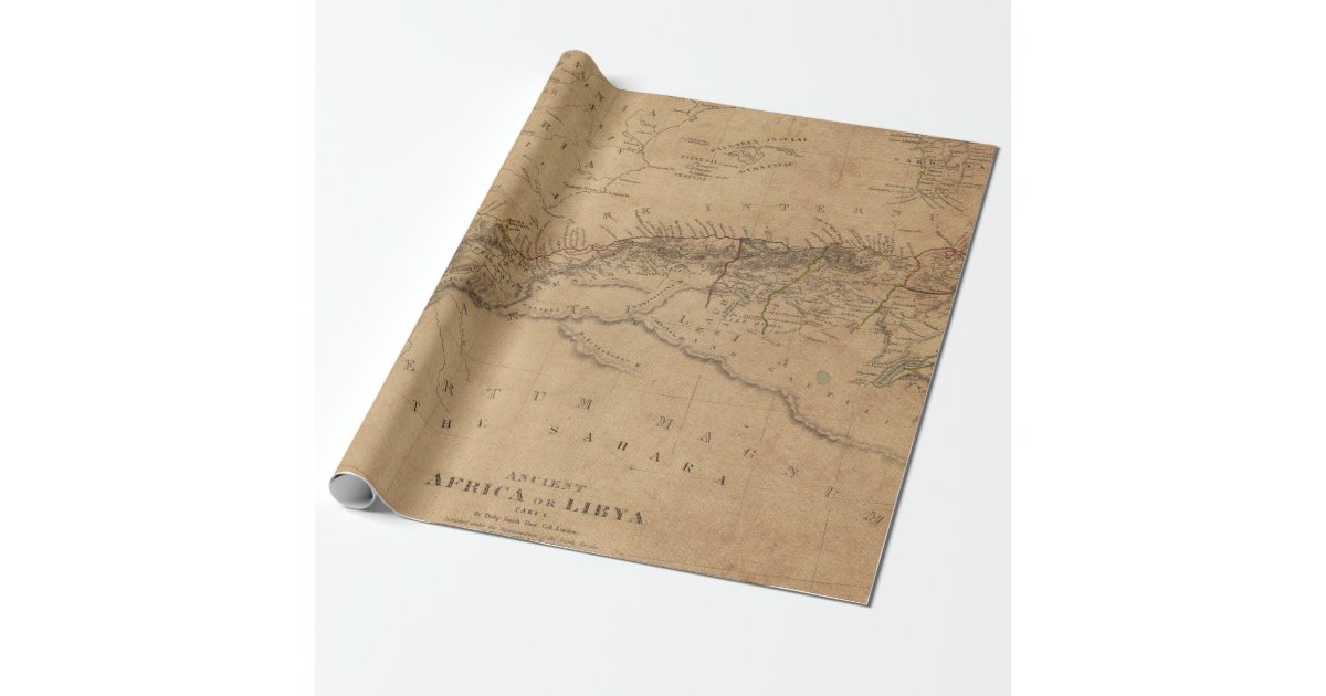 Antique Maps Style 10 Wrapping Paper Roll | Zazzle