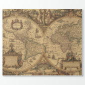 Antique Maps Style 2 Wrapping Paper Roll (Flat)
