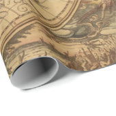 Antique Maps Style 2 Wrapping Paper Roll (Roll Corner)