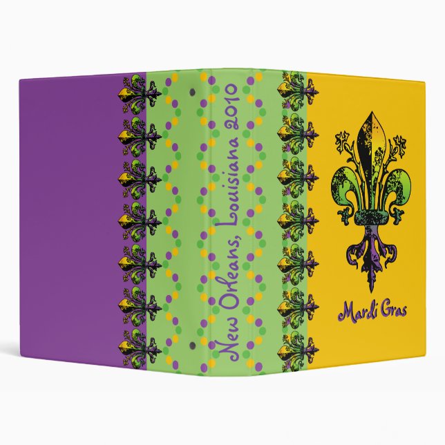 Antique Mardi Gras Fleur Binder (Background)
