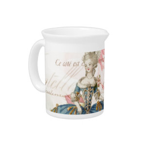 Antique Marie Antoinette Porcelain Pitcher