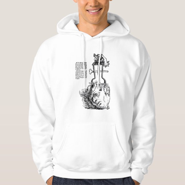 Antique Medical Illustration Trephination Hoodie (Front)