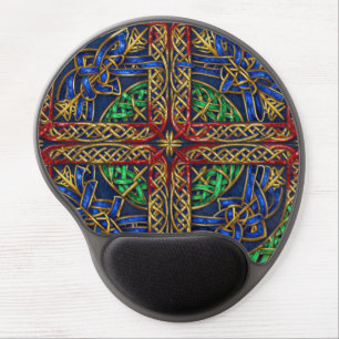 Antique Medieval Celtic Knots Gel Mouse Pad