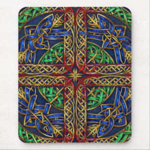 Antique Medieval Celtic Knots Mouse Pad