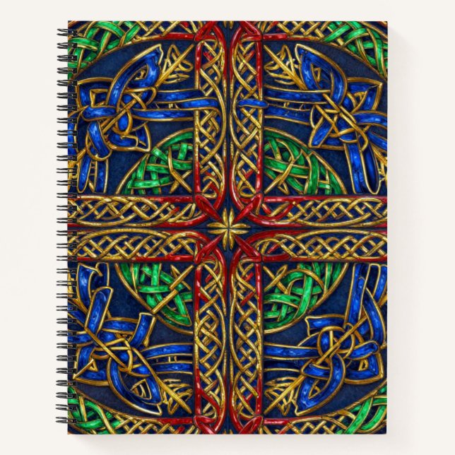 Antique Medieval Celtic Knots Notebook (Front)