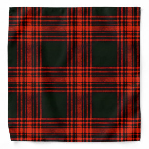 Antique Menzies Hunting Tartan Plaid Pattern Bandana