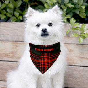 Antique Menzies Pet Bandana Collar
