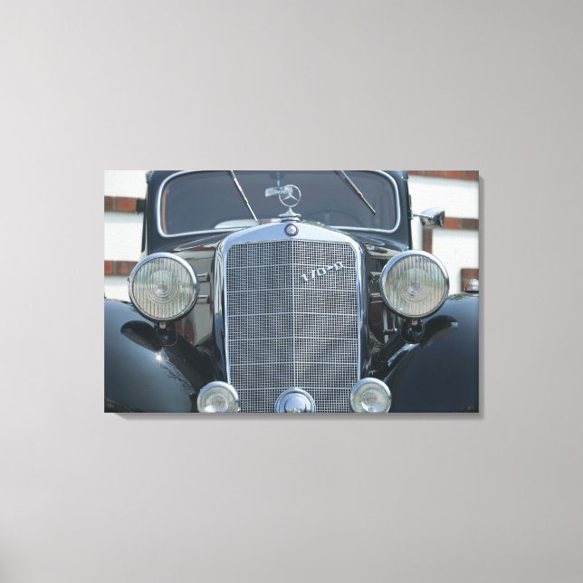 antique mercedes 2 canvas print (Front)