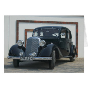 antique mercedes 3 cards