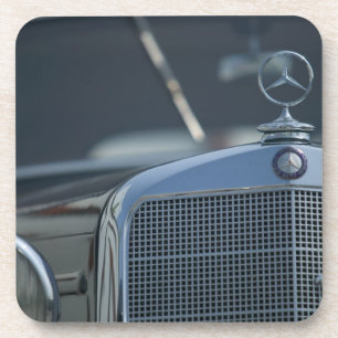 antique mercedes 4 beverage coaster