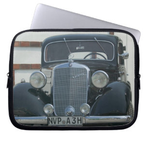 antique mercedes laptop sleeve