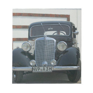 antique mercedes notepad