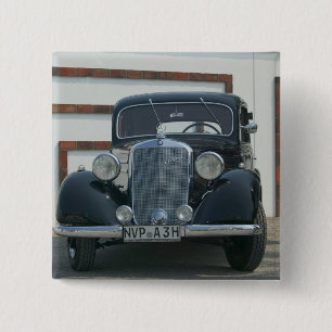 antique mercedes pinback button