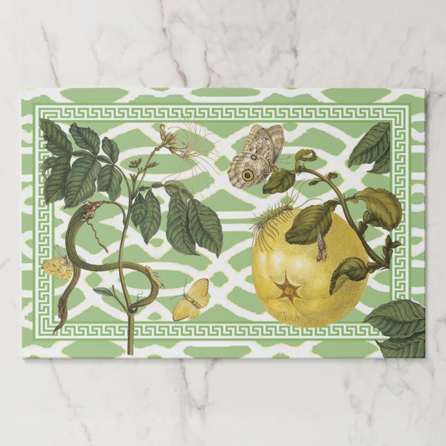 Antique Merian Boranaical on Trellis Paper Pad (Front)