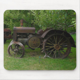 Antique Metal Wheel Tractors Mouse Pad
