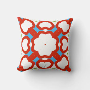 Antique mexican talavera ceramic. Graphic design. Throw Pillow