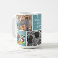 Antique Mickey and Friends | Family Photo and Text Coffee Mug