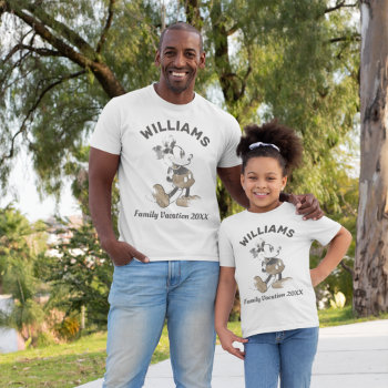 Antique Mickey Mouse | Family Vacation T-shirt by MickeyAndFriends at Zazzle