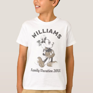 Antique Mickey Mouse   Family Vacation T-Shirt