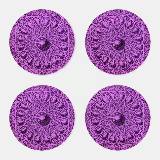 antique Middle Eastern motif Coaster Set (Set)