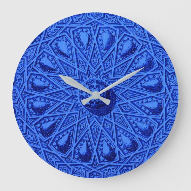 antique Middle Eastern motif Large Clock (Front)