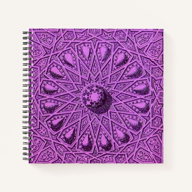 antique Middle Eastern motif Notebook (Front)