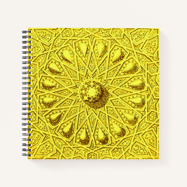 antique Middle Eastern motif Notebook (Front)