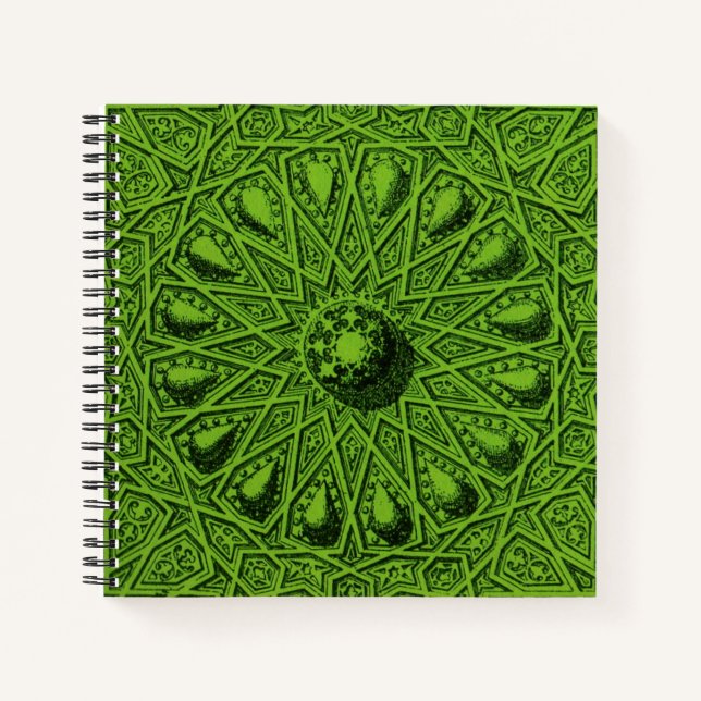antique Middle Eastern motif Notebook (Front)