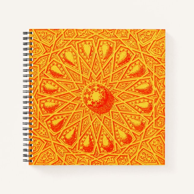 antique Middle Eastern motif Notebook (Front)
