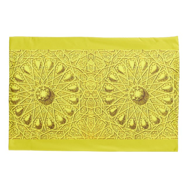 antique Middle Eastern motif Pillow Case (Back-Left)